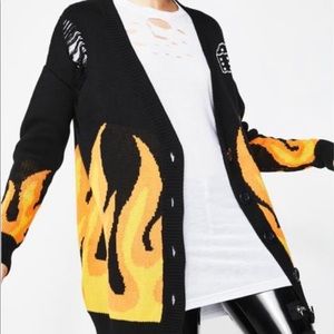 Dolls Kill - Current Mood Oversized Cardigan